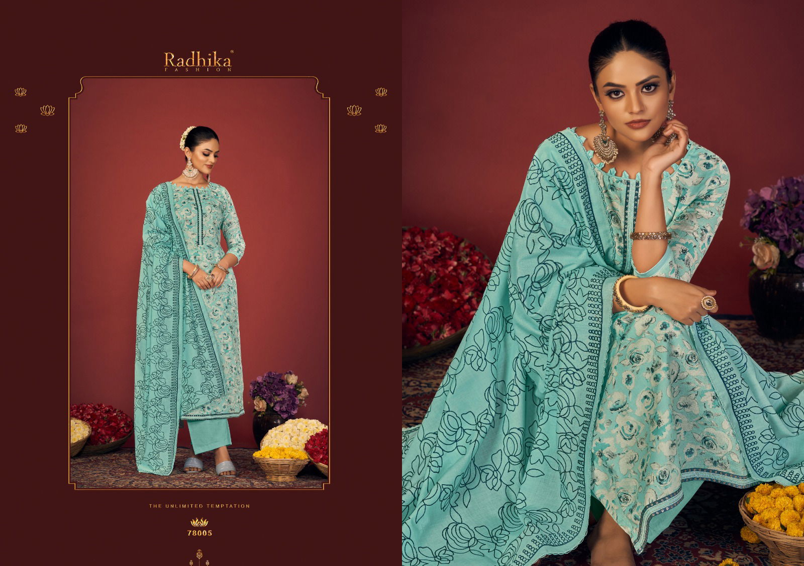Blossom 14 By Azara Cotton Dress Material Wholesale Market In Surat With Price